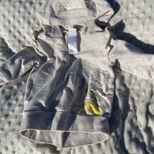 Disney Gray Hoodie with Princess Belle